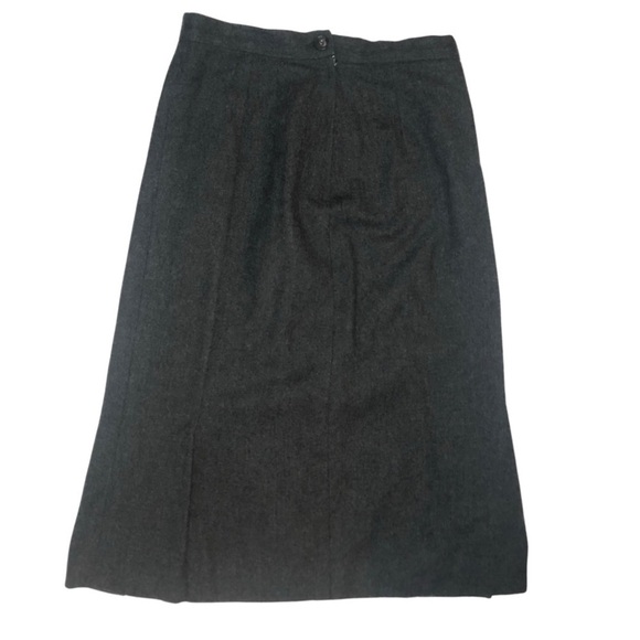 Vintage Miss Pendleton Dark Gray 100% Wool Skirt Waist 28 - Picture 2 of 11
